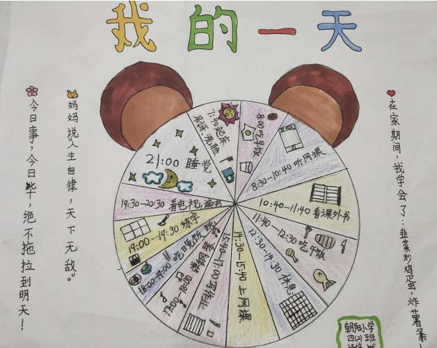 我是自我管理小达人-安阳市朝阳小学四年级"一日作息小报"活动