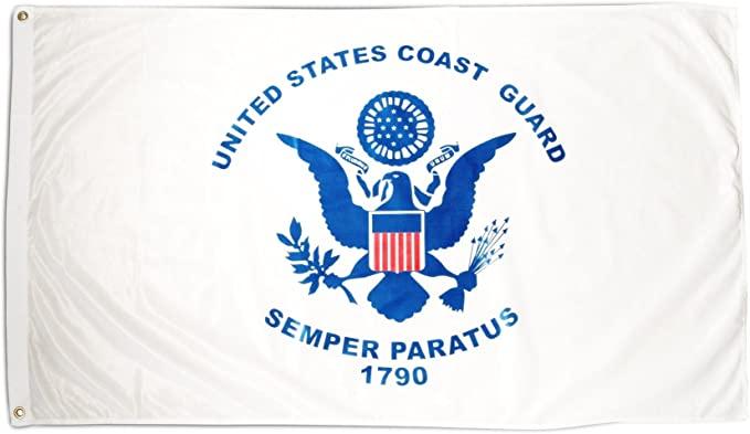 美国海岸警卫队旗 3x5ft 涤纶