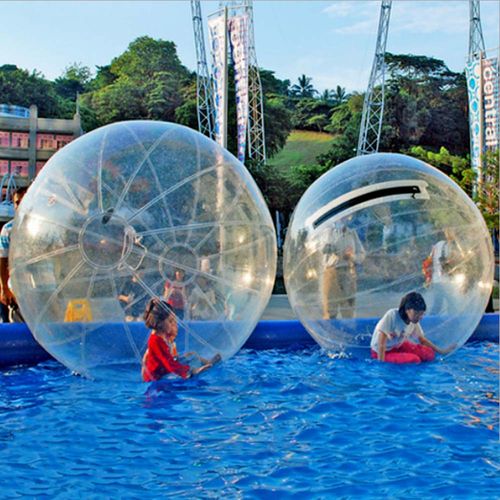 裕华优质水上步行球悠波球塑料水上球碰碰球水上滚筒球