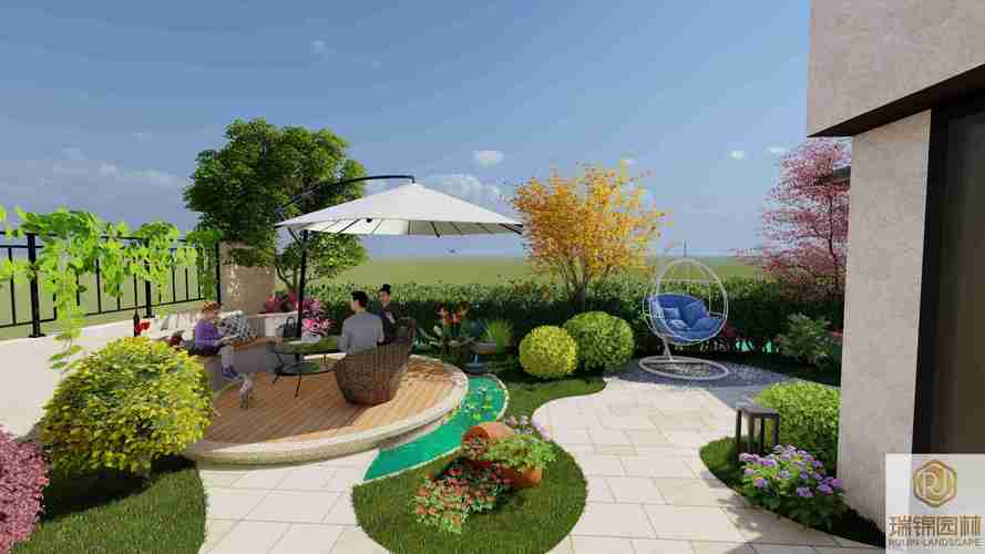青白江金堂花园设计装修公司私家花园设计庭院景观设计现代花园
