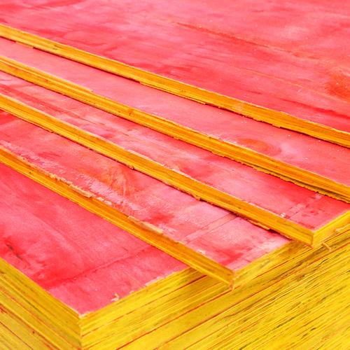 厂家直销建筑小红板12mm厚 一次成型杨木胶合板 工地建筑模板红板