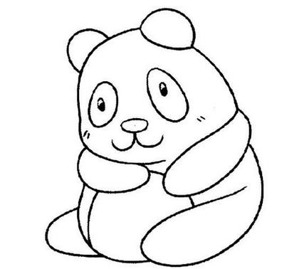 简单可爱的熊猫简笔画图片大全 中级简笔画教程-第7张