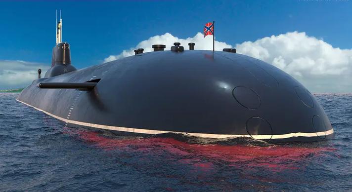 深海巨兽人类有史以来的最大核潜艇俄罗斯台风级核潜艇
