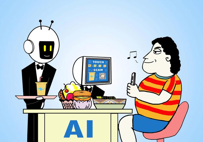 智能ai机器人餐厅服务员上岗 图据ic photo