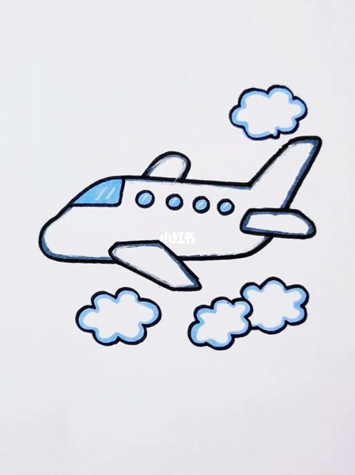 飞机76幼儿简笔画零基础学画画
