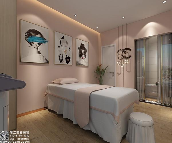 杭州下城区美容院装修设计案例效果图