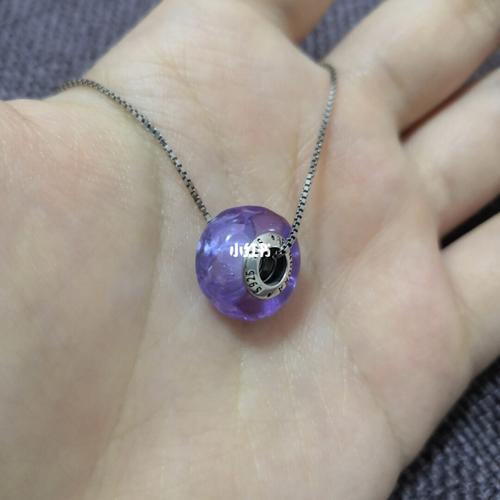 潘多拉淡紫琉璃珠
