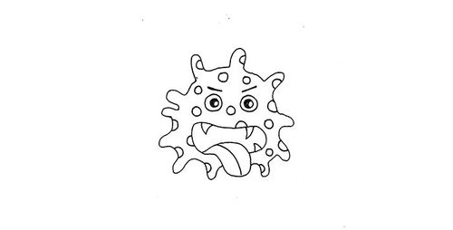 细菌病毒怎么画简笔画