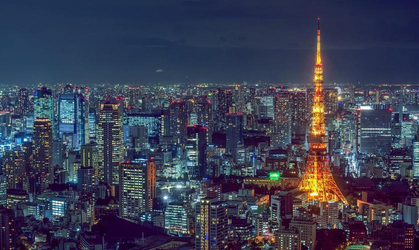 日本东京夜景因为美国,苏联和我国都是大国,大国都会产生争端,在