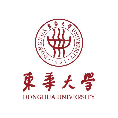 rar东华大学标志:内含"donghua"拼音首字母dh的变形;标志中的图案意指