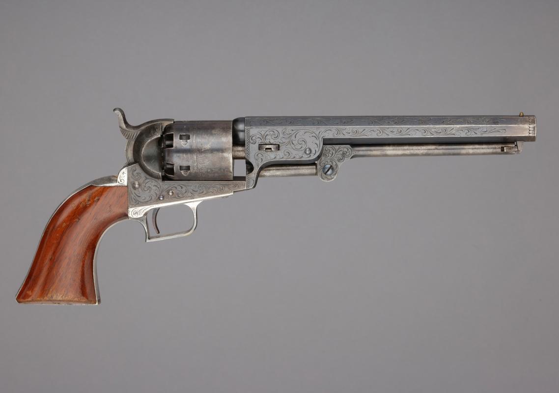 古董枪支艺术 柯尔特 1851 型海军打击左轮手枪系列