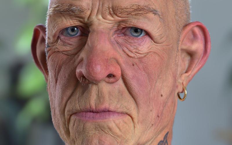 次世代雕刻老人头像真人人物写实zbrush