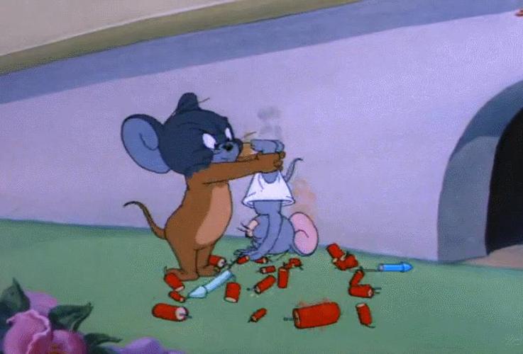 猫和老鼠 美国动画 杰瑞 炮仗 搞笑