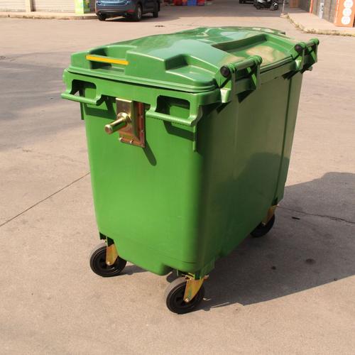 供应江西南昌塑料环卫桶 九江农村改造120升滚轮翻盖塑胶垃圾桶