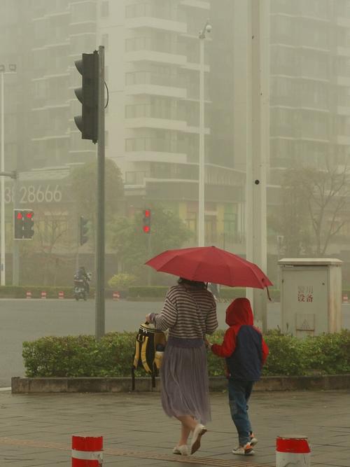 雨中的红伞理光gr3x