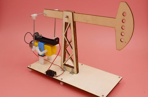 油田磕头机模型手工科技制作小学生小发明科学实验抽油机科学实验