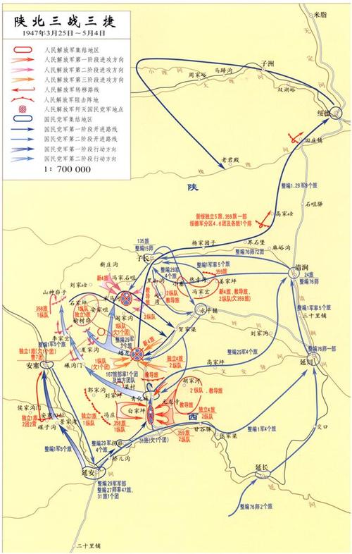 陕北三战三捷1947年月5日5月4日真实记录与故事