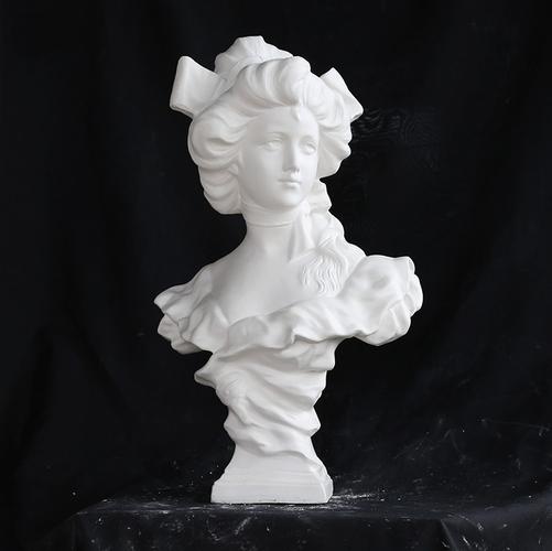 西洋少女石膏头像美术素描雕塑模型婚礼摄影装饰道具居家摆件雕像