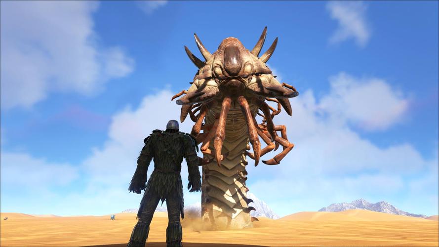 【小宅】方舟生存进化焦土20期:沙漠死亡蠕虫 恐龙世界游戏