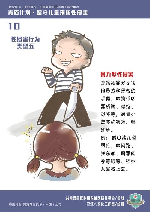重庆医科大学附属永川医院团委青盾计划留守儿童预防性侵害项目漫画10