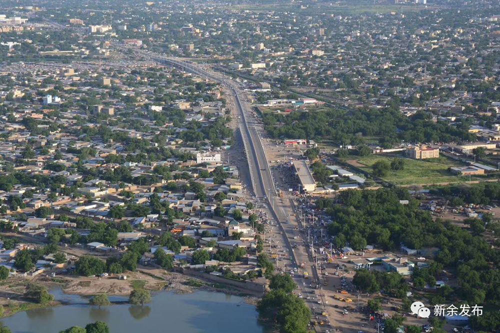 乍得首都恩贾梅纳俯瞰图.