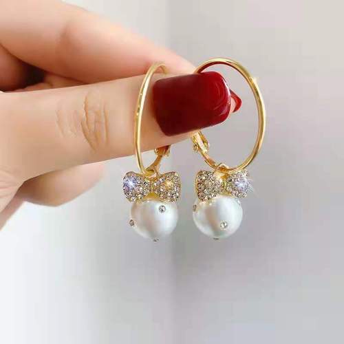 小宋佳同款珍珠耳夹款无耳洞女夏季小众设计高级感耳骨夹-阿里巴巴