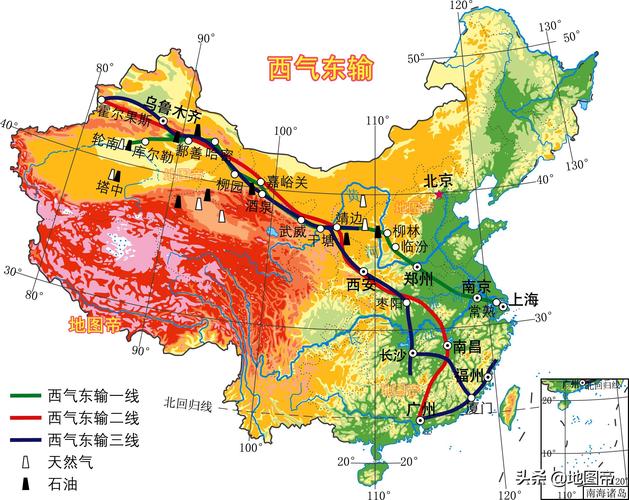 地图中国高清版大图中国局部地形7图