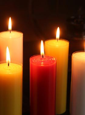 60小时家用红蜡烛应急照明特粗白蜡烛春节祭祀过年拜佛腊烛