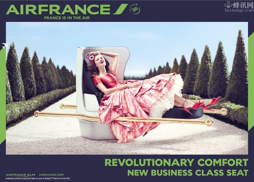 法国航空公司平面广告设计air france:革命性的舒适性