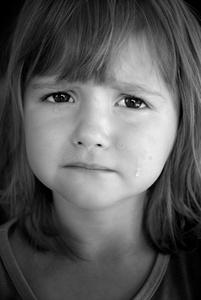 哭泣的小孩图片