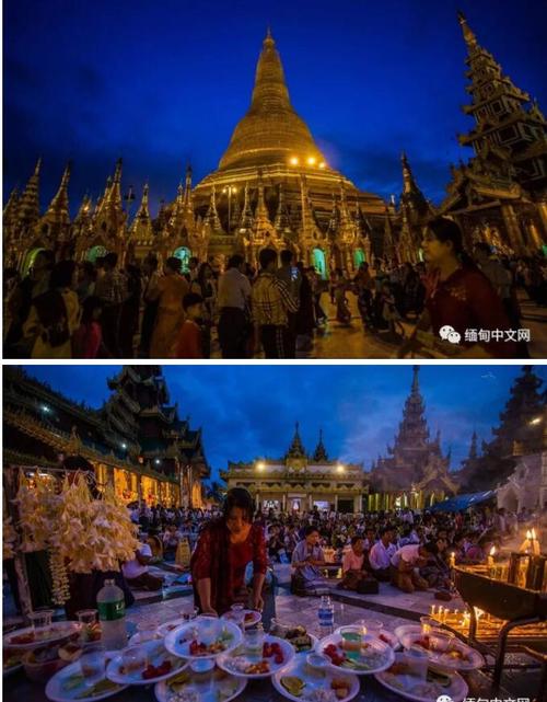 缅甸新闻实拍仰光曼德勒腊戌等地点灯节一个比一个壮观