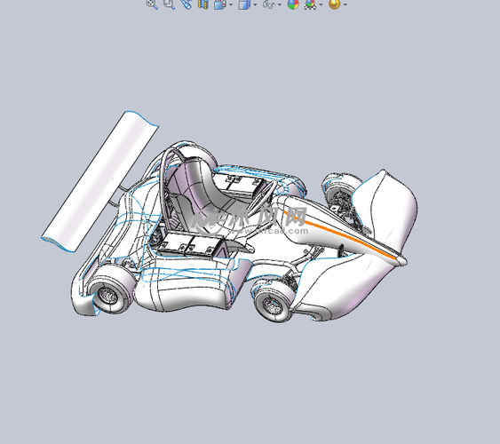 电动卡丁车设计模型 - 玩具公仔图纸 - 沐风网
