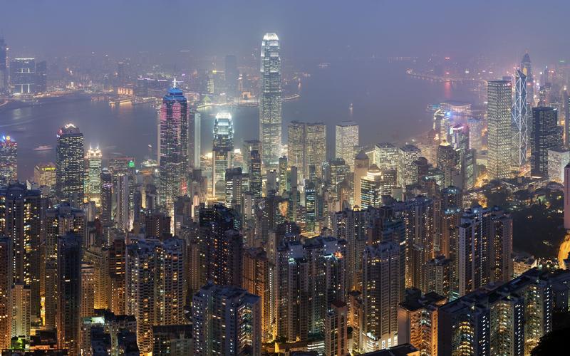 美炸!在傍晚从787俯瞰香港美景是什么体验