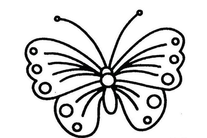 简笔画简单的蝴蝶