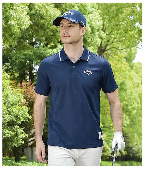 2022新款高尔夫男装高尔夫服装男士夏短袖t恤golf翻领polo衫休