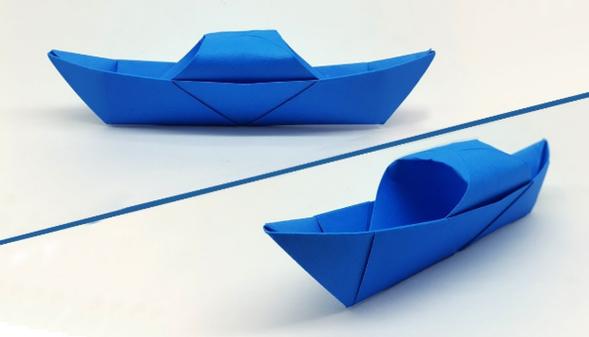 折纸小船乌篷船的折法