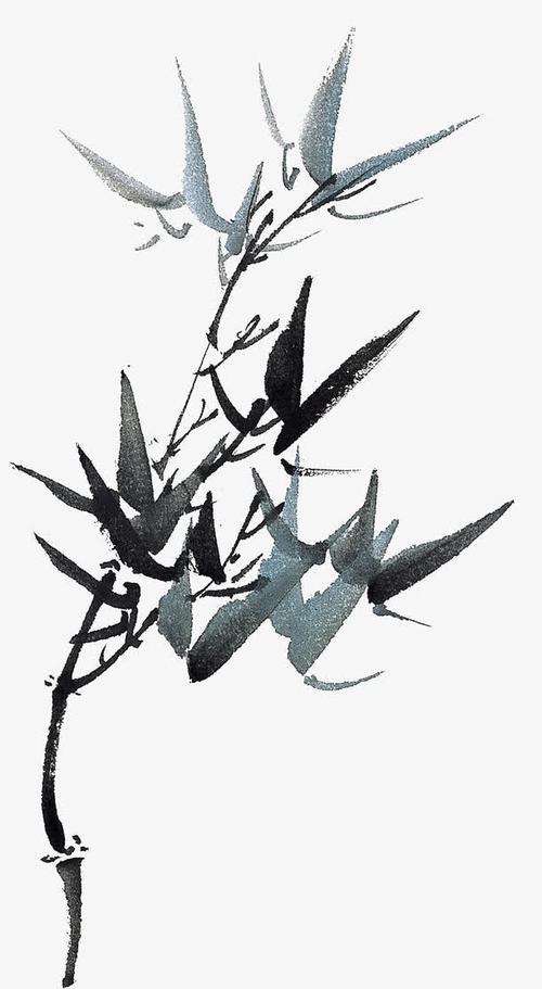 中国风水墨国画竹子素材免费下载_觅元素