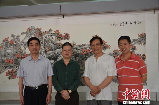 著名画家肖加鸿作品展在广东惠州开展受广泛关注