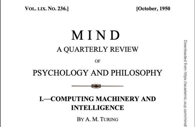 第一个是题为"intelligent machinery, a heretical theory"的简短
