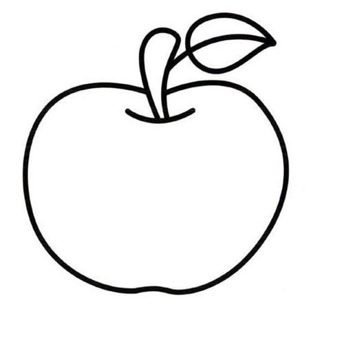 龙湖幼儿园小三班绘画涂色-苹果平安喜乐
