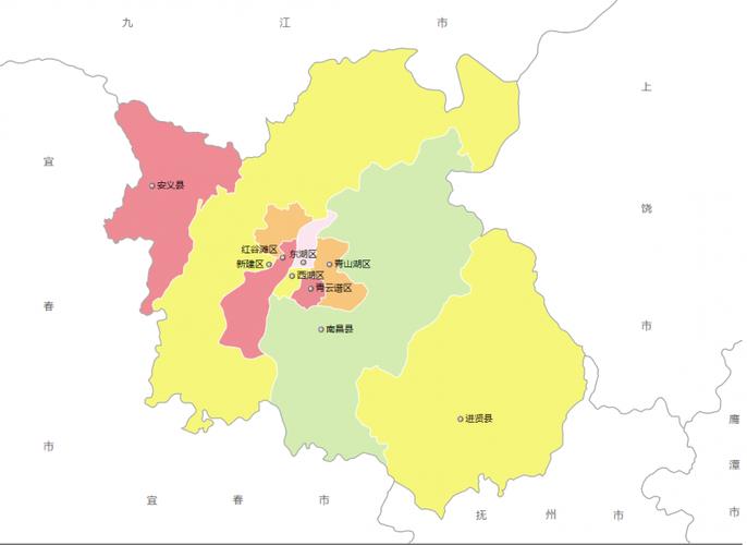 南昌市行政区划地图南昌市人口与经济社会发展
