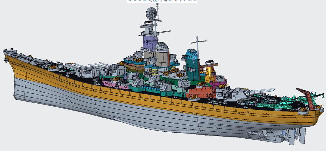 也火新品预告1700美国海军bb63密苏里号战列舰1944年