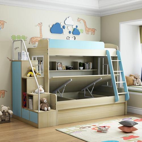 【小孩上下铺床】上下铺床儿童环保免漆板双层床小孩小户型双胞胎功能