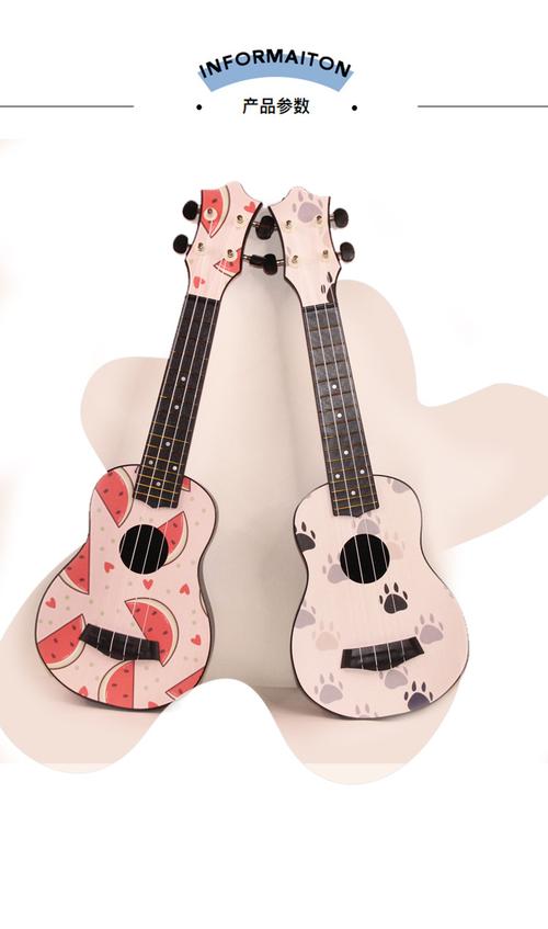 尤克里里彩绘图案初学者乐器小吉他ukulele乌克丽丽四弦琴