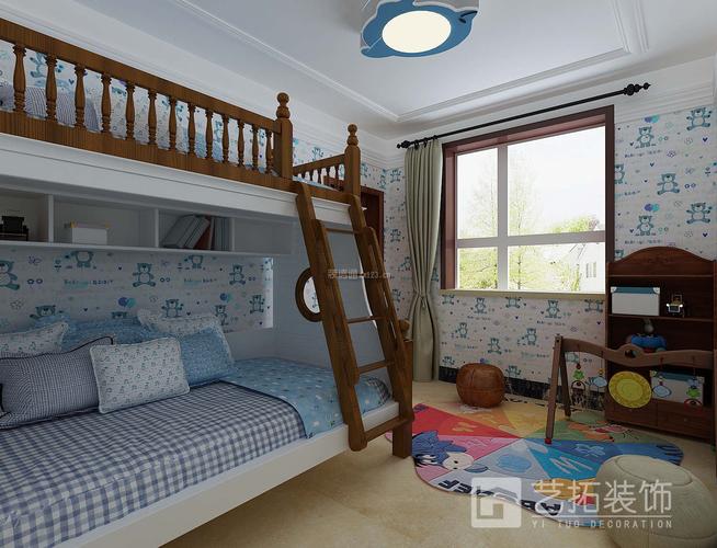 九号公寓140平米三居室古典风格儿童房装修效果图