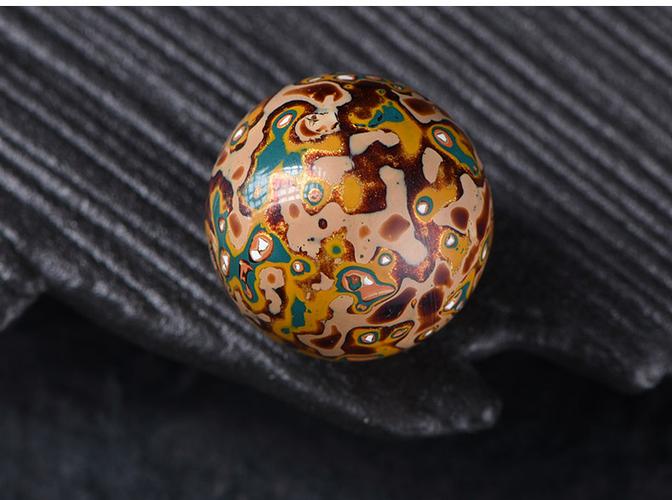妙聚福螺钿大漆珠手串贝壳手链佛珠单珠散珠女士饰品犀皮漆器1616老型