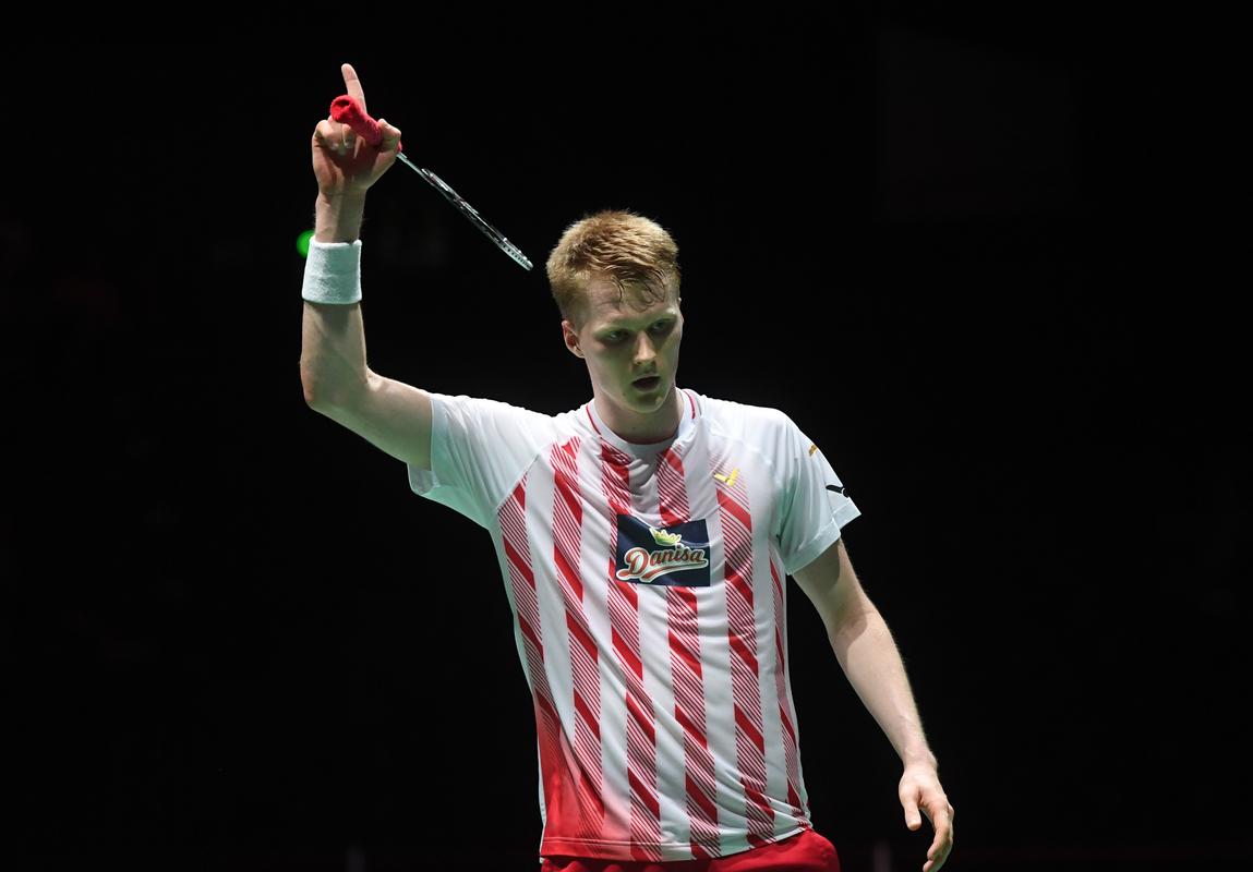 羽毛球——世锦赛:丹麦选手安东森晋级四强