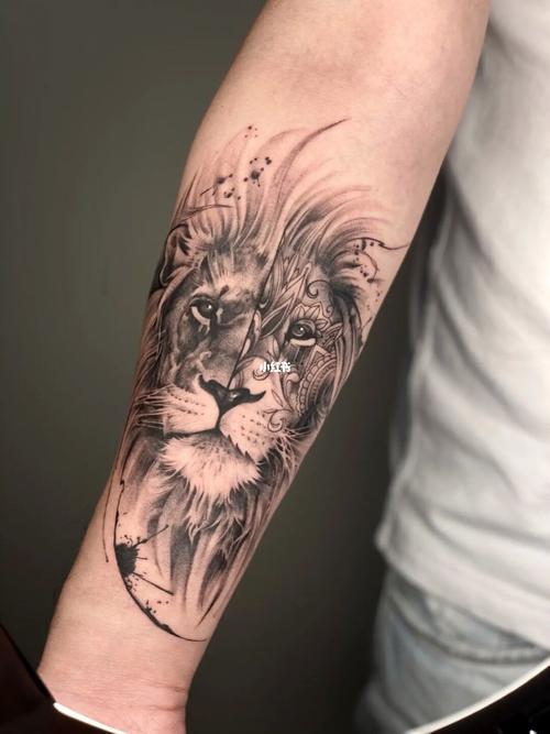 原创纹身设计|狮子纹身|tattoo-華子