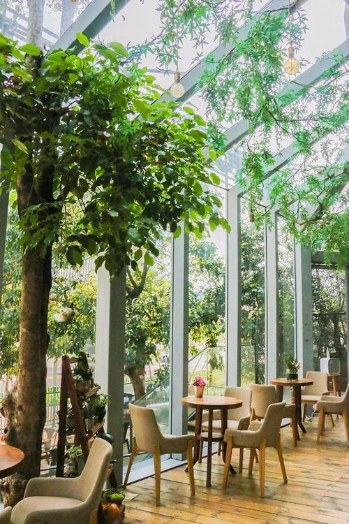 『在东方艺术馆』内,有这样一家360°玻璃花房法国餐厅