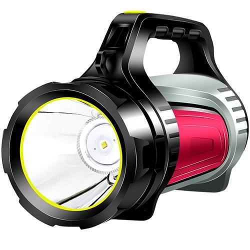 闪电客手电筒强光专用充电式户外超亮应急手提灯探照灯家用多功能